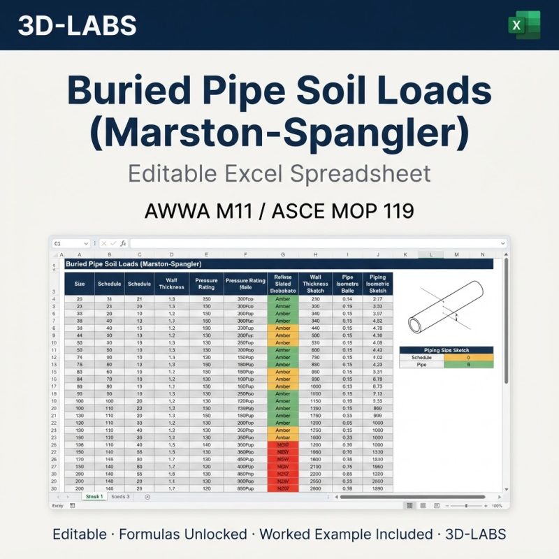 Buried Pipe Soil Loads (Marston-Spangler)