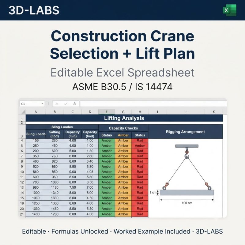 Construction Crane Selection + Lift Plan