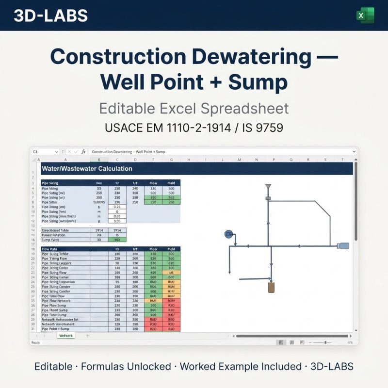 Construction Dewatering — Well Point + Sump