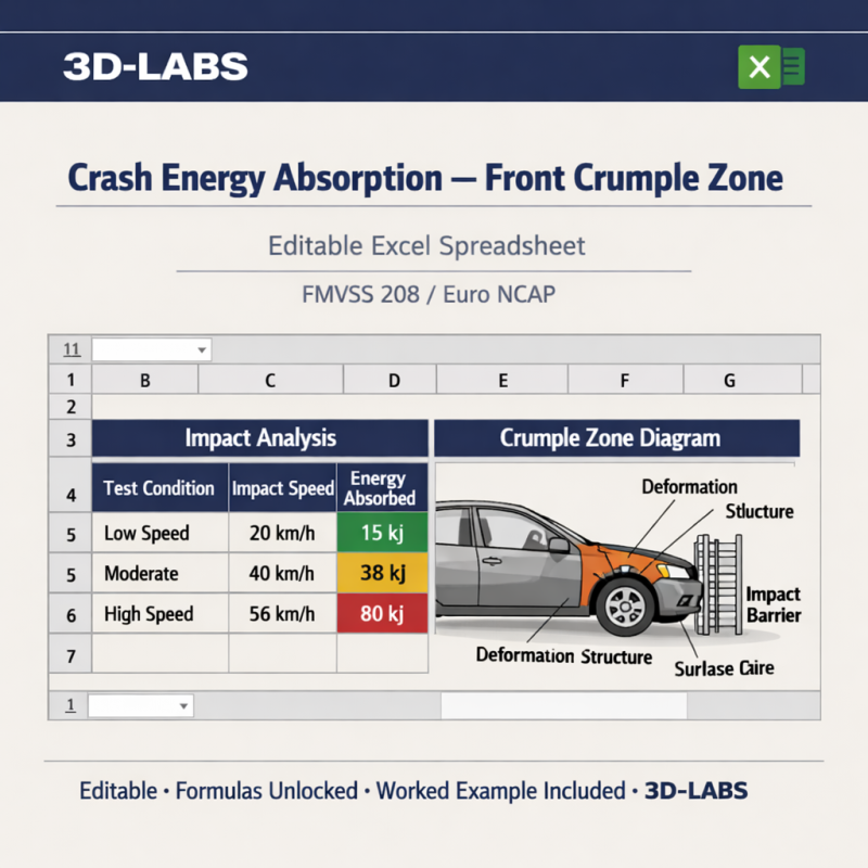 Crash Energy Absorption — Front Crumple Zone