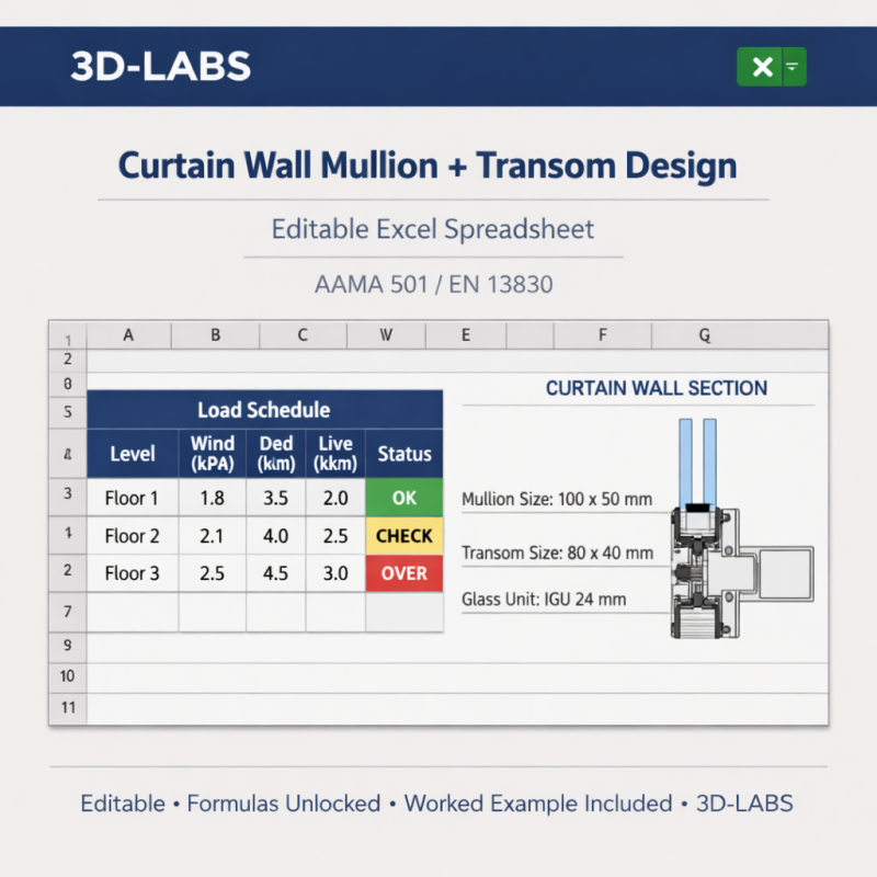 Curtain Wall Mullion + Transom Design