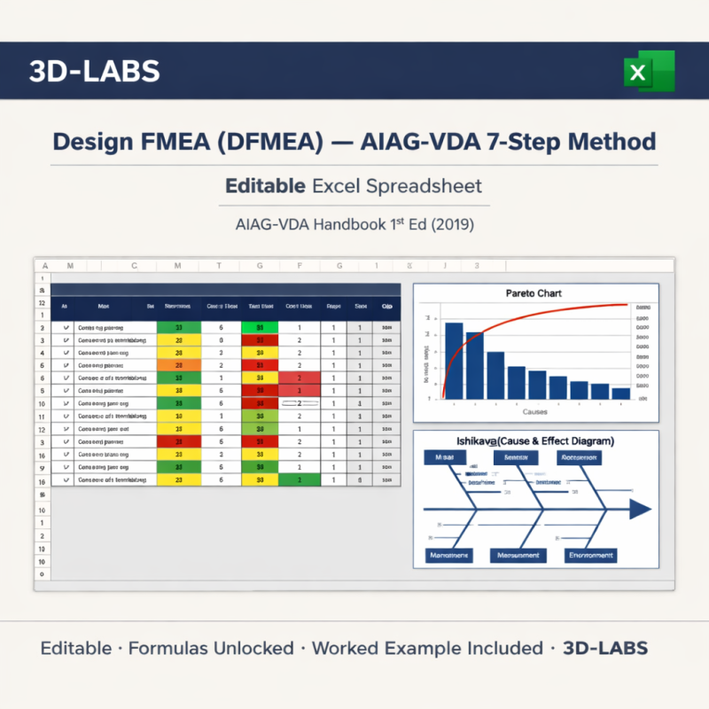 Design FMEA (DFMEA) — AIAG-VDA 7-Step Method