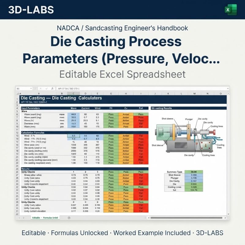 Die Casting Process Parameters (Pressure, Velocity, Fill Time)