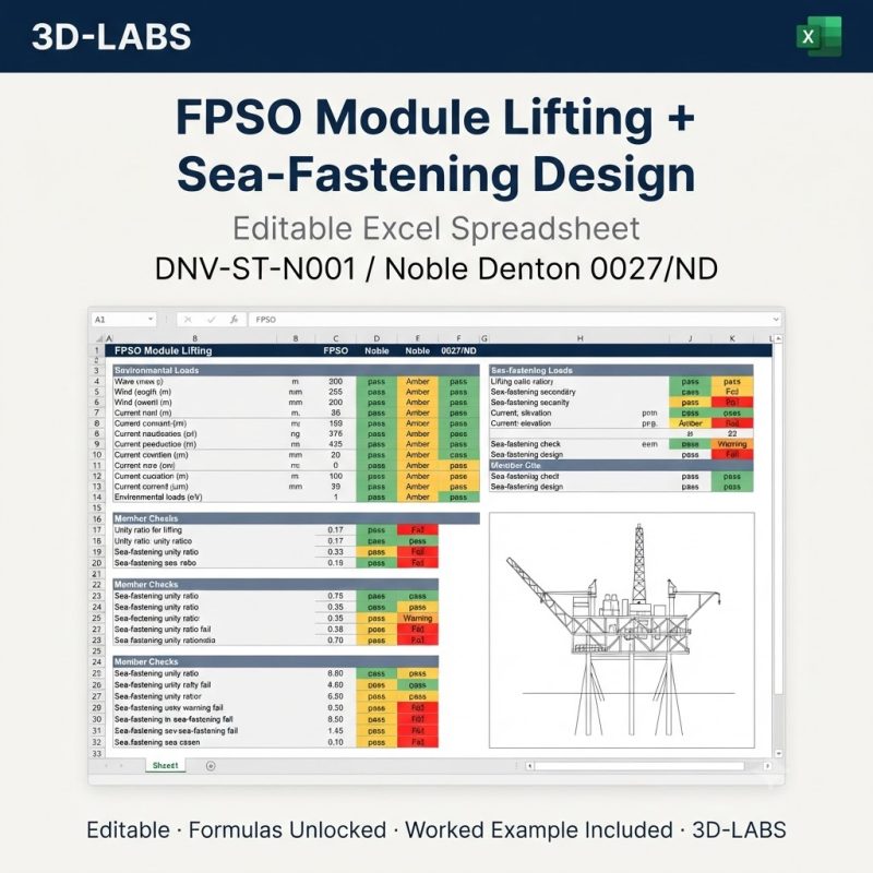 FPSO Module Lifting + Sea-Fastening Design