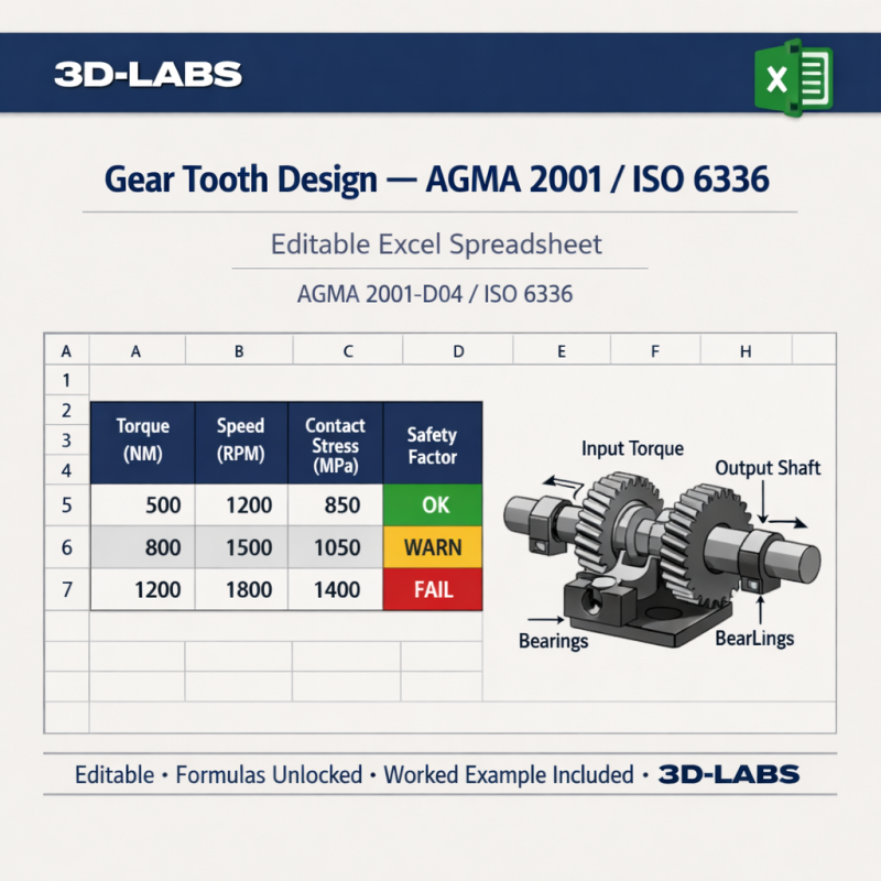 Gear Tooth Design — AGMA 2001 / ISO 6336