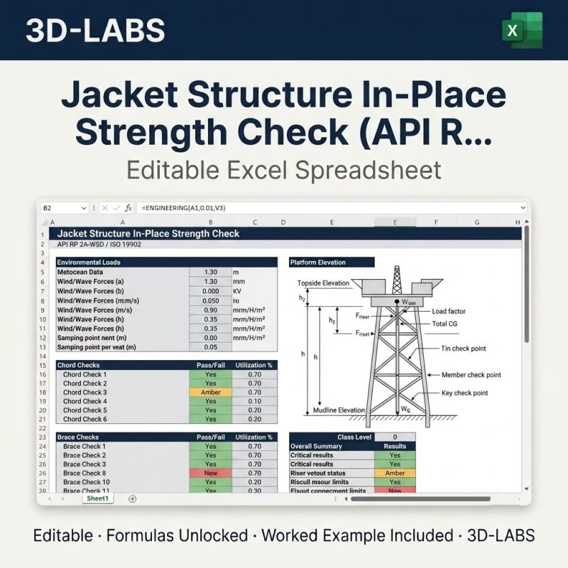 Jacket Structure In-Place Strength Check (API RP 2A)