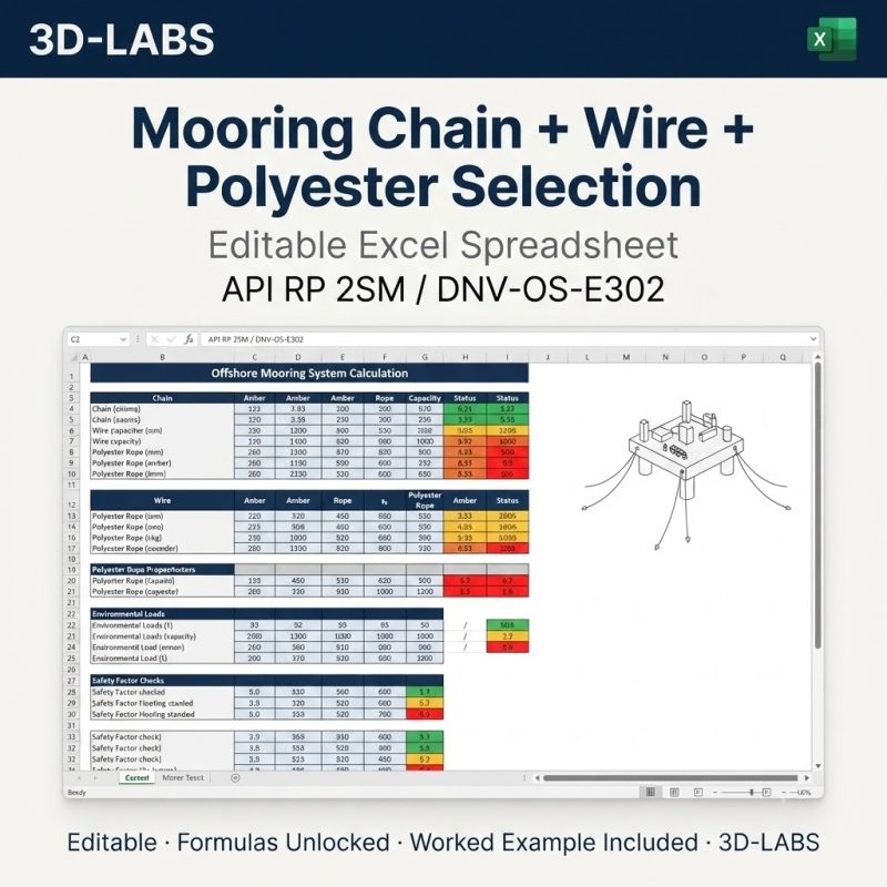 Mooring Chain + Wire + Polyester Selection