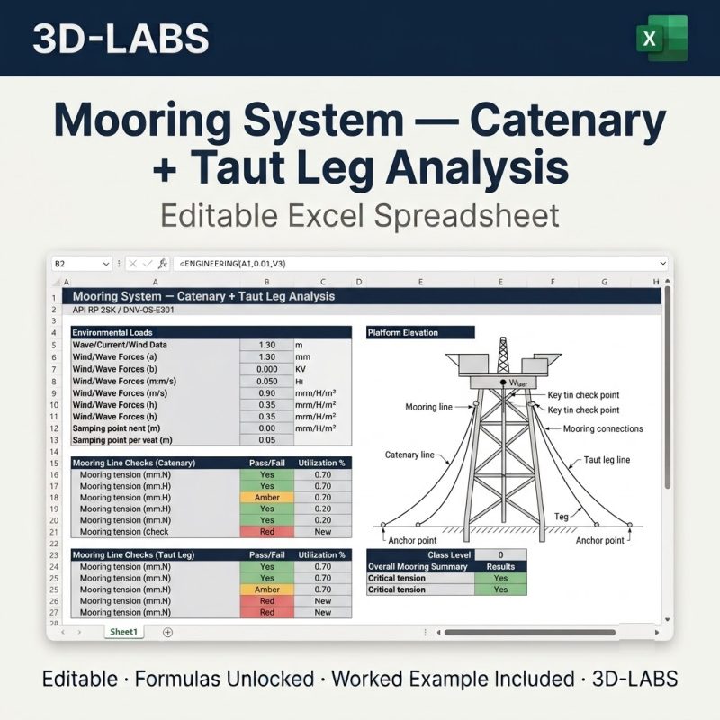 Mooring System — Catenary + Taut Leg Analysis