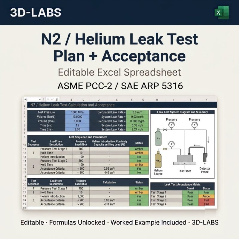 N2 / Helium Leak Test Plan + Acceptance