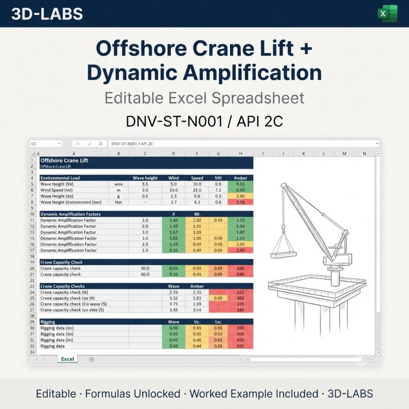 Offshore Crane Lift + Dynamic Amplification