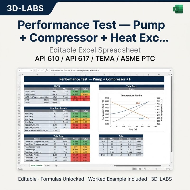 Performance Test — Pump + Compressor + Heat Exchanger