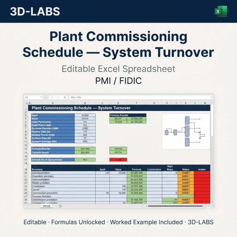 Plant Commissioning Schedule — System Turnover