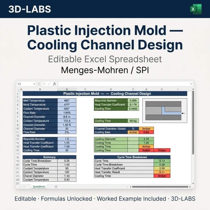 Plastic Injection Mold — Cooling Channel Design