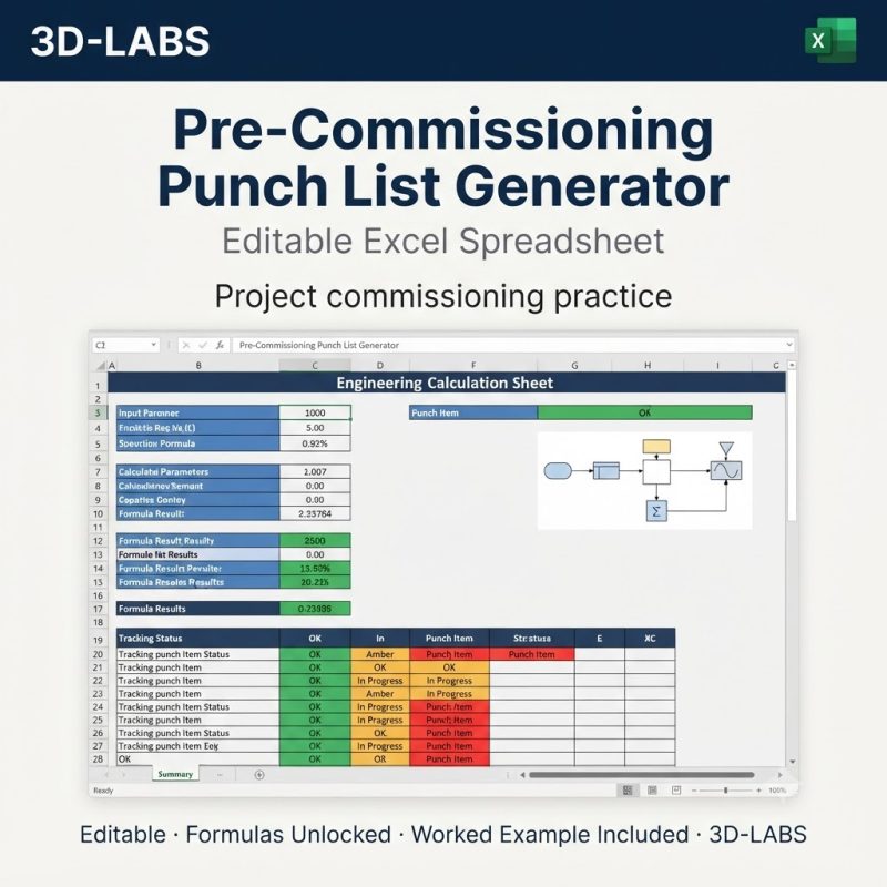 Pre-Commissioning Punch List Generator