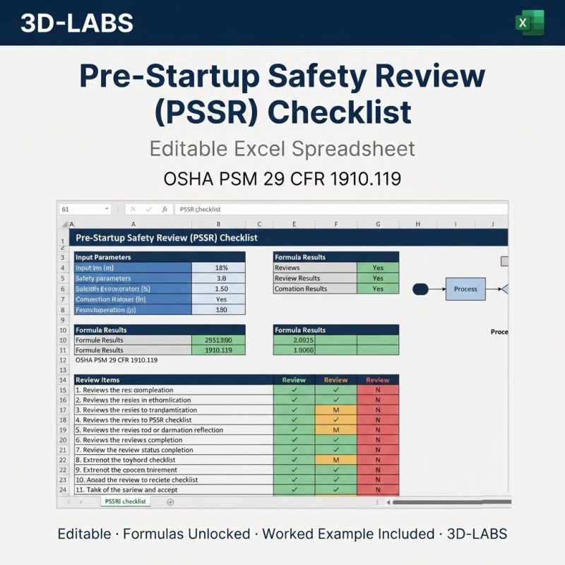 Pre-Startup Safety Review (PSSR) Checklist