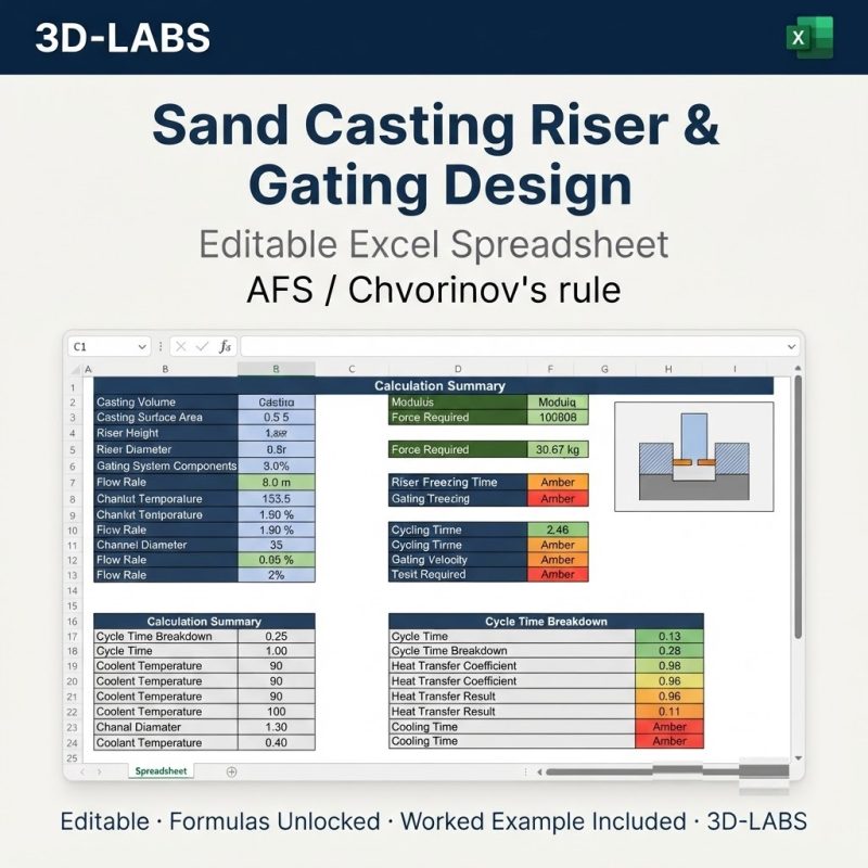 Sand Casting Riser & Gating Design