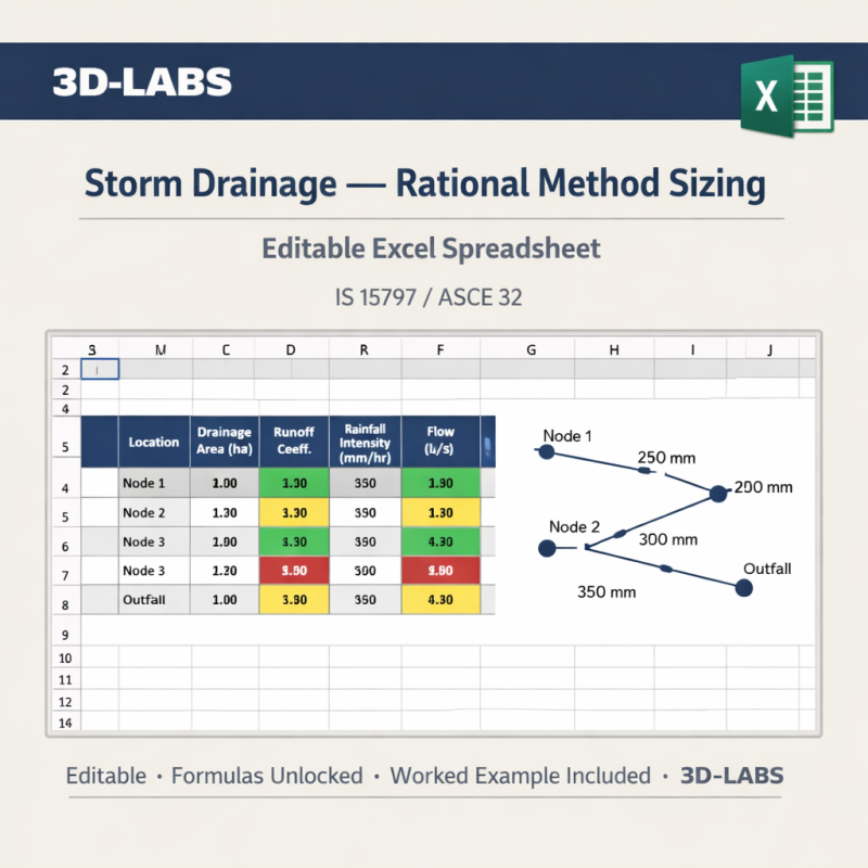 Storm Drainage β Rational Method Sizing