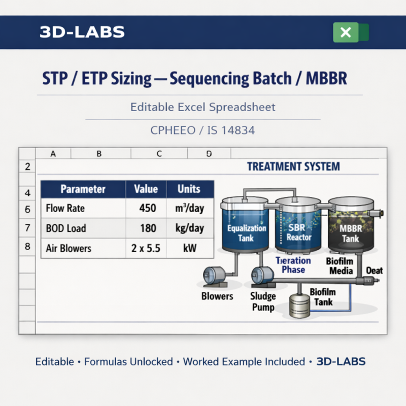 STP / ETP Sizing β Sequencing Batch / MBBR