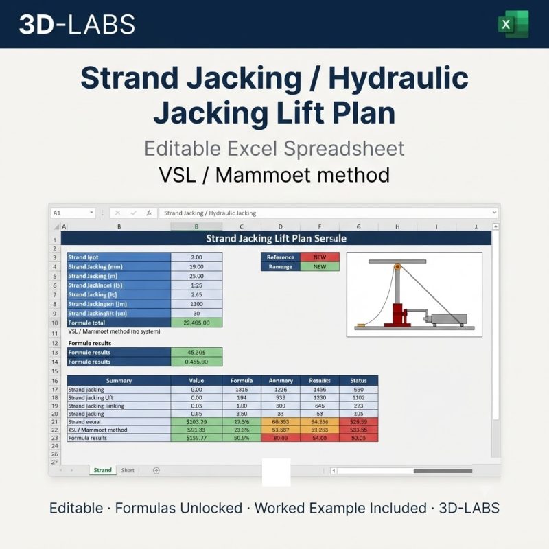 Strand Jacking / Hydraulic Jacking Lift Plan