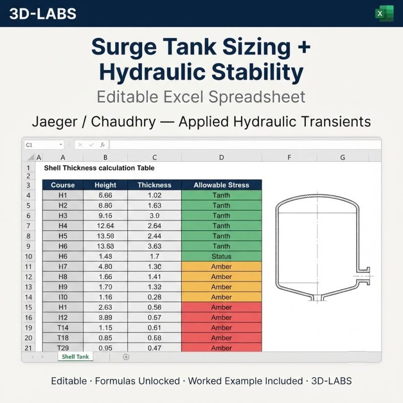 Surge Tank Sizing + Hydraulic Stability