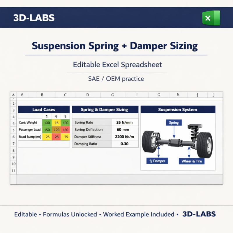 Suspension Spring + Damper Sizing