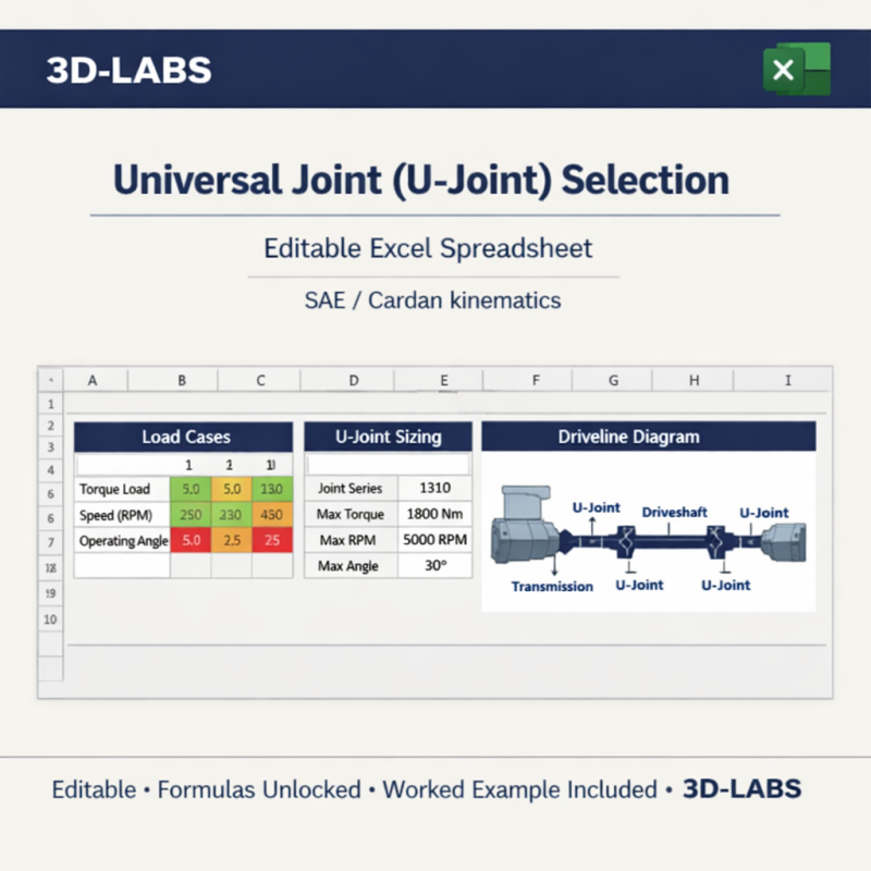 Universal Joint (U-Joint) Selection