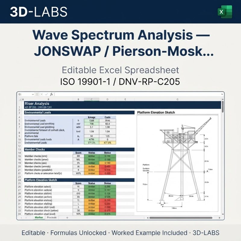 Wave Spectrum Analysis — JONSWAP / Pierson-Moskowitz