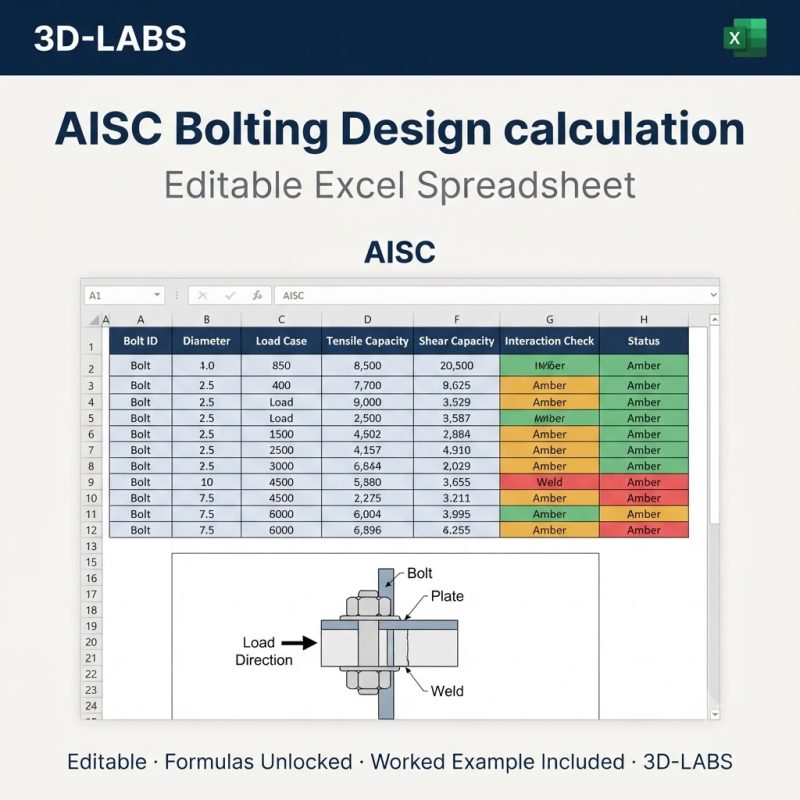 AISC Bolting Design calculation