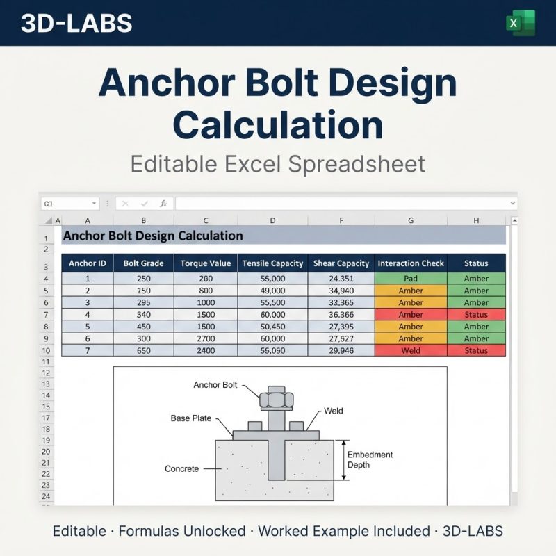 Anchor Bolt Design Calculation