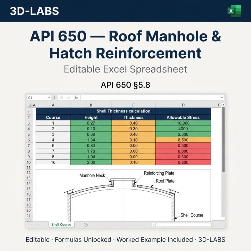 API 650 β Roof Manhole & Hatch Reinforcement