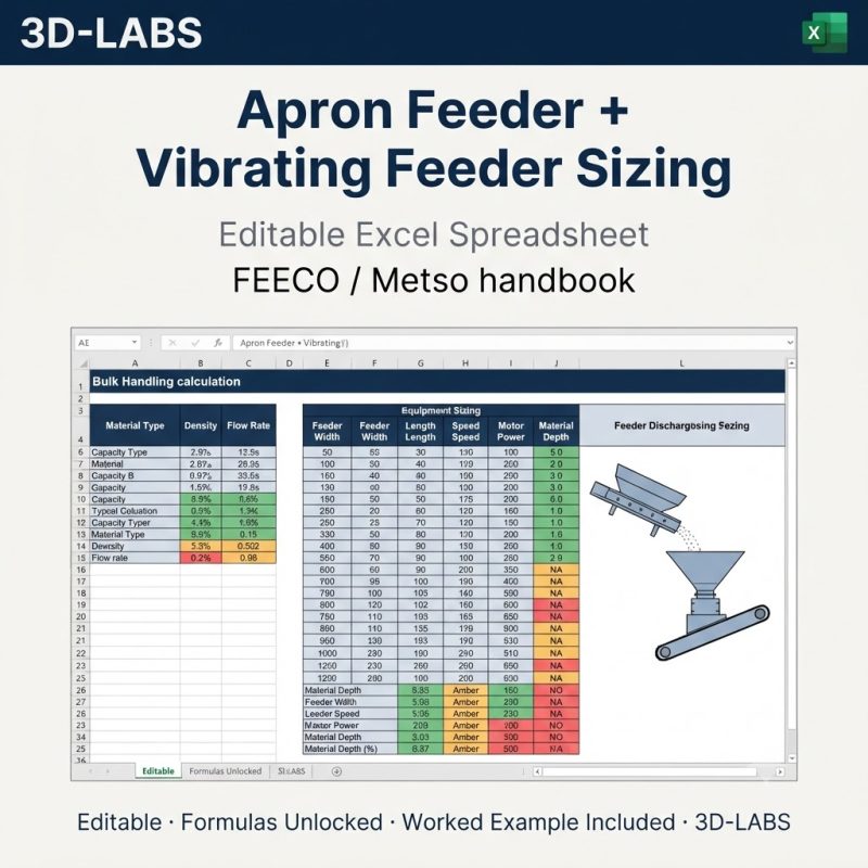 Apron Feeder + Vibrating Feeder Sizing