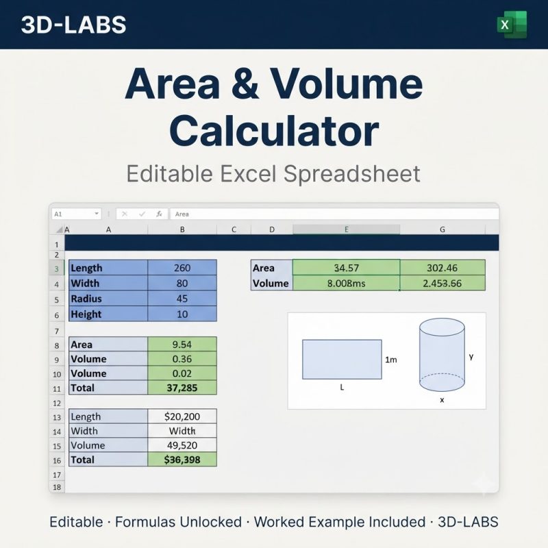 Area & Volume Calculator