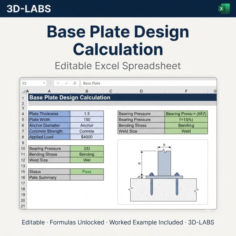 Base Plate Design Calculation