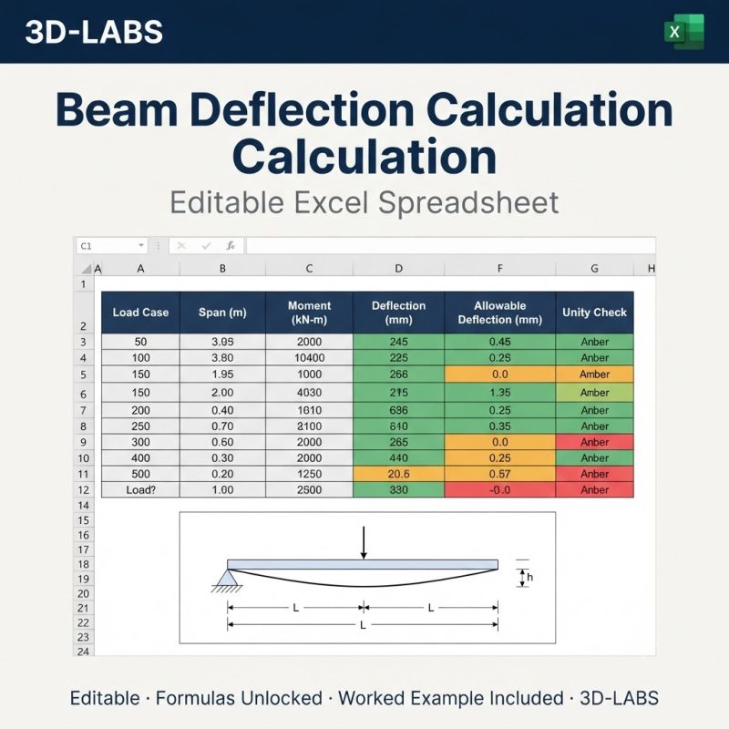 Beam Deflection Calculation