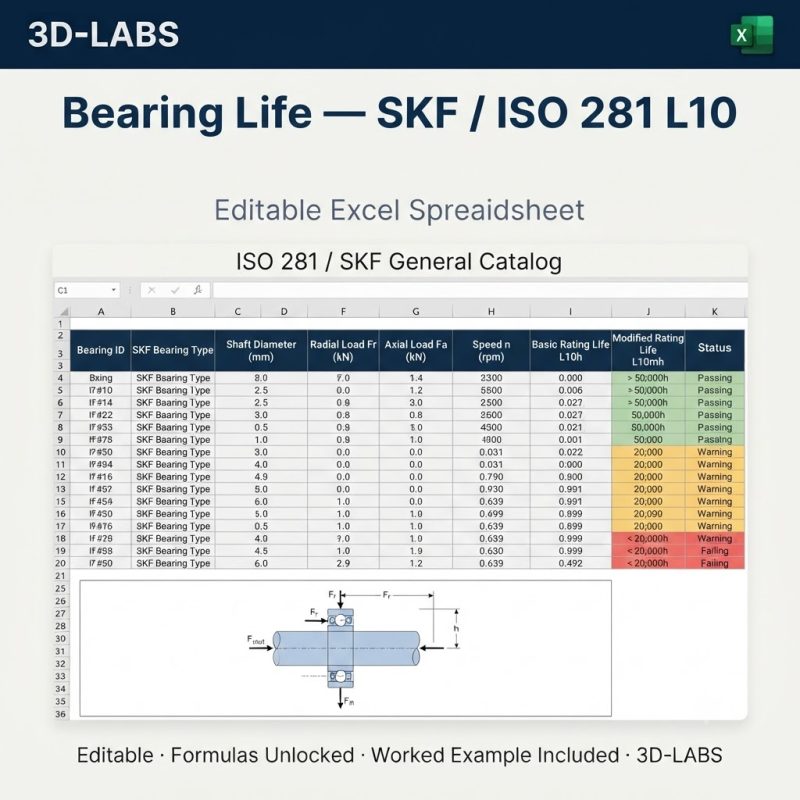 Bearing Life — SKF / ISO 281 L10