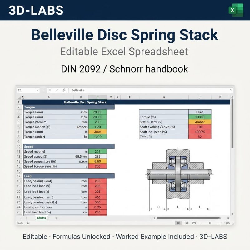 Belleville Disc Spring Stack