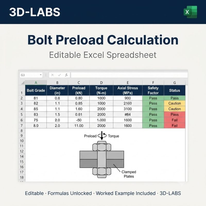 Bolt Preload Calculation
