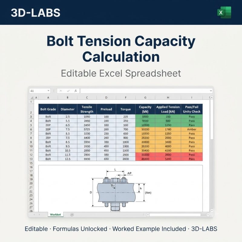 Bolt Tension Capacity Calculation