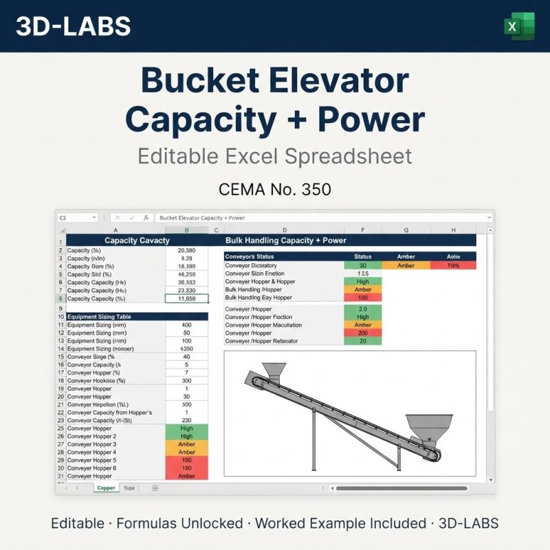 Bucket Elevator Capacity + Power
