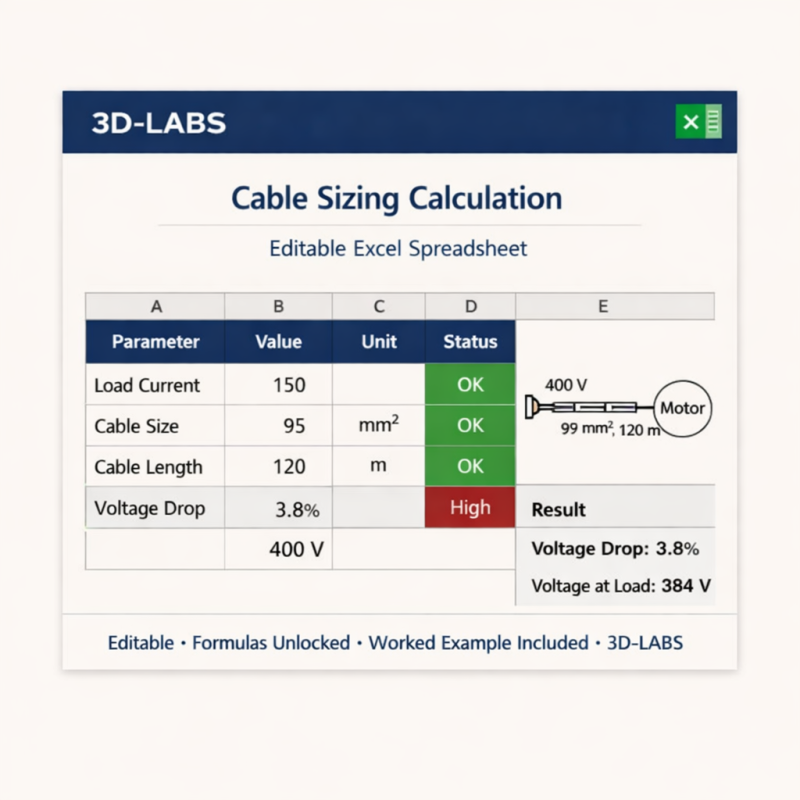 Cable Sizing Calculation