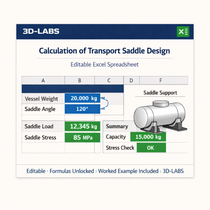 Calculation of Transport Saddle Design