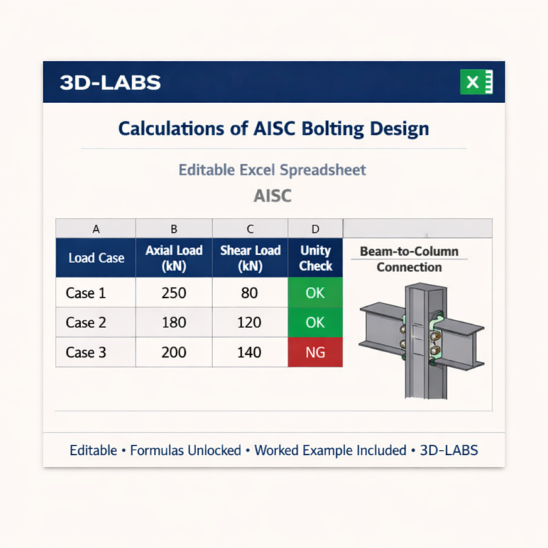 Calculations of AISC Bolting Design