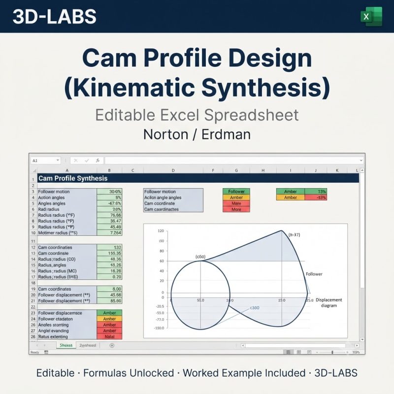 Cam Profile Design (Kinematic Synthesis)