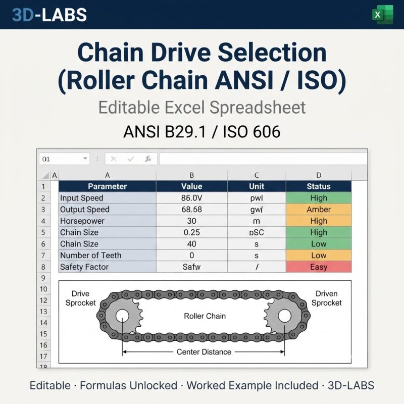Chain Drive Selection (Roller Chain ANSI / ISO)