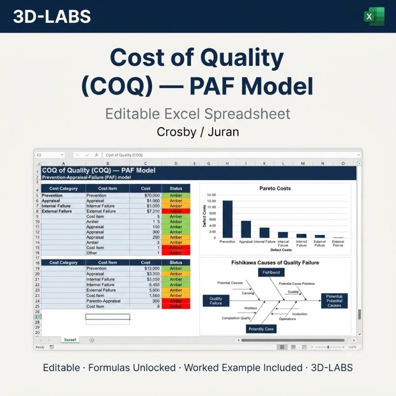 Cost of Quality (COQ) — PAF Model