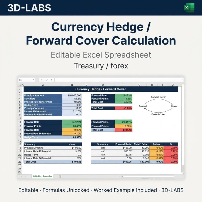 Currency Hedge / Forward Cover Calculation
