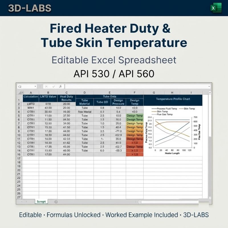 Fired Heater Duty & Tube Skin Temperature