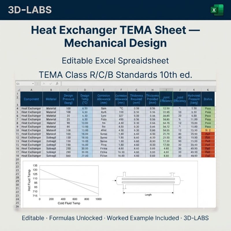 Heat Exchanger TEMA Sheet — Mechanical Design