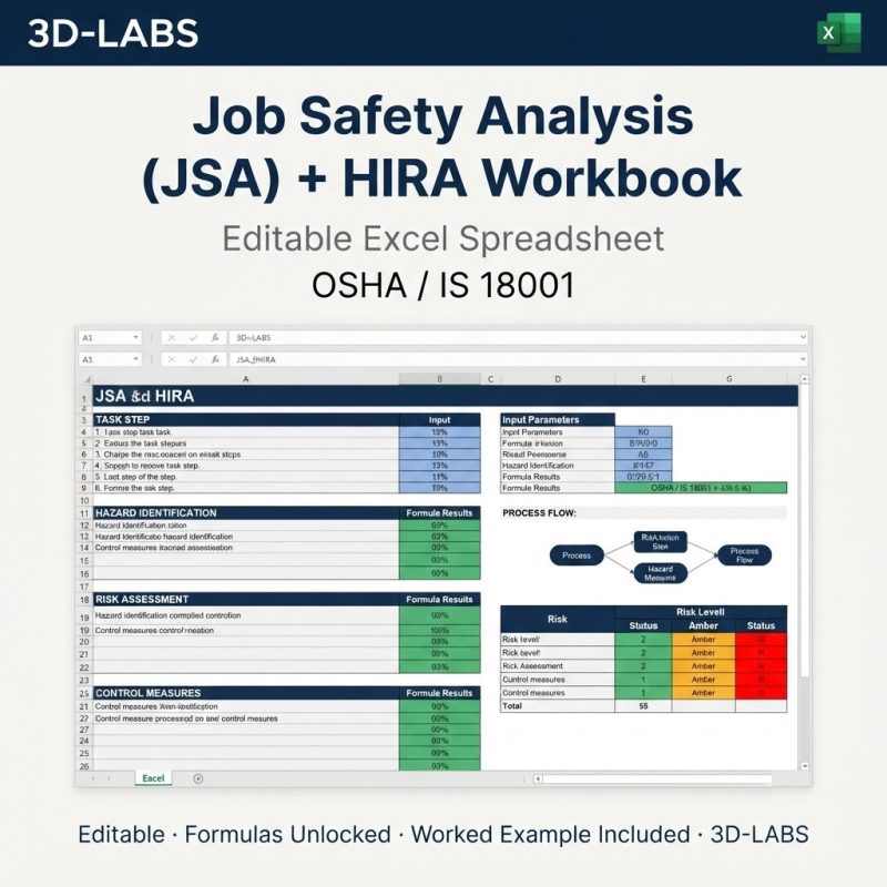 Job Safety Analysis (JSA) + HIRA Workbook