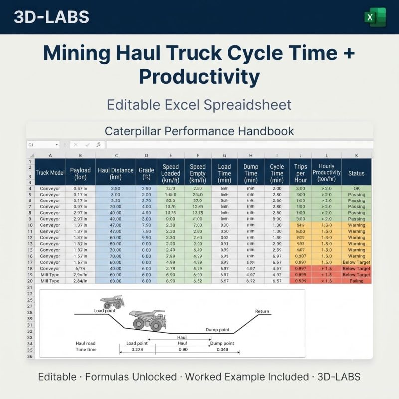 Mining Haul Truck Cycle Time + Productivity